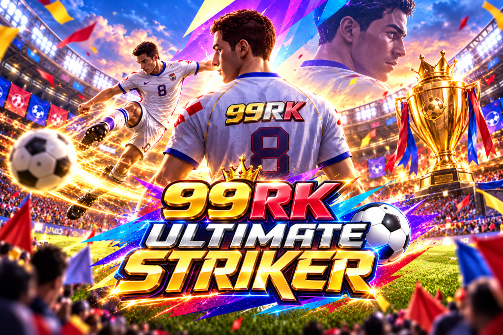 99RK Ultimate Striker football player in stadium